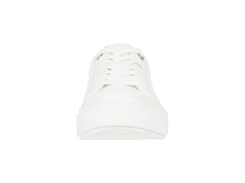 Steve Madden Women's Charlie Lace-up Platform Sneaker WHITE