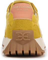 Sam Edelman Langley Saffron Yellow/Cream Chunky Platform Low Top Flat Sneakers