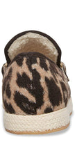 Steve Madden Paxtyn Slip-on Chain Loafers Leopard Bit Espadrille Smoking Slipper