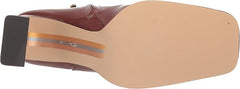 Sam Edelman Irie Cinnamon Squared Toe Block Heeled Fashion Wide Ankle Booties