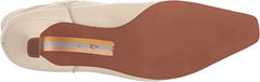 Sam Edelman Taryn Ivory Suede Leather Pointed Toe Kitten Heel Cowboy Boots