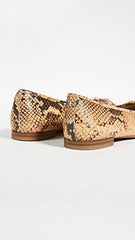 Sam Edelman Jillie Dark Wheat Leather Cushioned Pointy Toe Detailed Ballet Flats