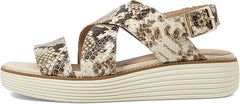 Cole Haan Originalgrand Platform Sandollar Snake Print/Ivory Wedge Heel Sandals