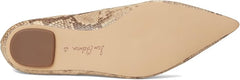 Sam Edelman Nori Light Oak Multi Pointed Toe Chain Detailed Slip On Ballet Flats