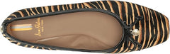 Sam Edelman Meadow Tan Multi Slip On Squared Toe Bow Detailed Ballet Flats