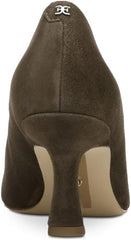 Sam Edelman Rika Alpine Green Suede Kitten Heel Slip On Pointed Toe Fashion Pump
