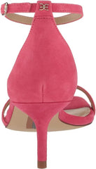 Sam Edelman Peonie Ultra Fuchsia Ankle Strap Open Toe Strappy Kitten Heel Sandal