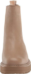 Sam Edelman Laguna Cedarwood Leather Chelsea Moto Rounded Toe Pull On Boots