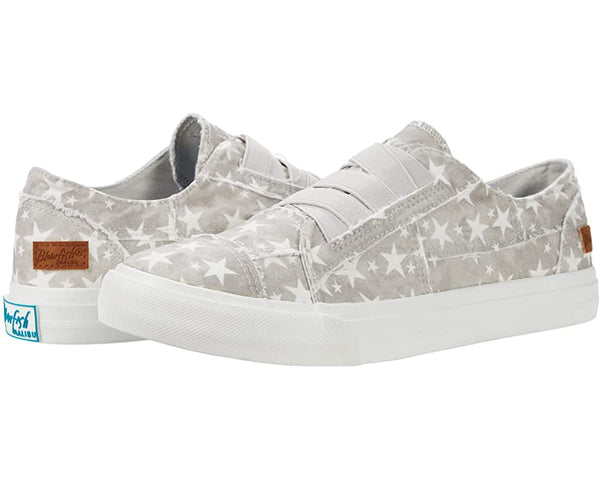 Blowfish Malibu Women's Marley Slip-On Sneaker Distressed Edges With Elastic Inside