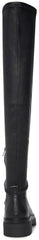 Steve Madden Industry Black Pull On Rounded Close Toe Over The Knee Fashion Boot