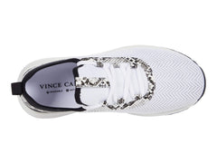 Vince Camuto Arielinda Black White Lace up Fashion Manmade Platform Sneakers