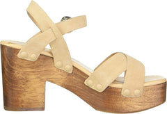 Sam Edelman Josefine Camel Suede Block Heel Ankle Strap Open Toe Heeled Sandals