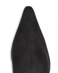 Jeffrey Campbell Compass Black Suede Gold Cut Out Pointed Toe Ankle Bootie Boots
