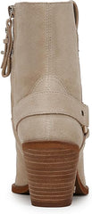 Sam Edelman Winston Amarillo Sand Pointed Toe Block Heeled Western Ankle Booties