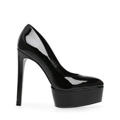 Steve Madden Brenna Black Pointed Closed Toe Slip On High Stiletto Platform Pump