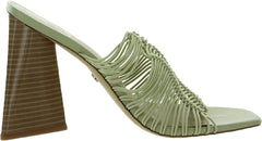Sam Edelman Laurette Light Green Block Heel Slip On Squared Toe Fashion Mules