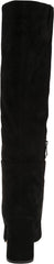 Sam Edelman Faren Black Suede Squared Toe Block Heeled Knee High Fashion Boots