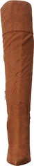 Jessica Simpson Akemi Tobacco Faux Suede Knee High Side Zipper Block Heel Boots