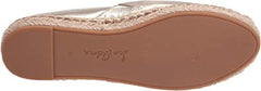 Sam Edelman Kesia Molten Gold Slip On Round Toe Espadrille Platform Flat Loafers