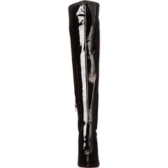 Jessica Simpson Over the Knee Boot Abrine Black Patent Side Pointed Toe Boots