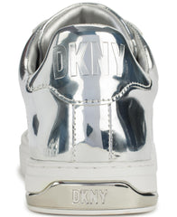 DKNY Abeni Silver Fashion Casual Everyday Lace Up Platform Comfortable Sneakers 7