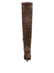 Jessica Simpson Vallrie High Heel Over The Knee Suede Pointed Toe Boots Natural