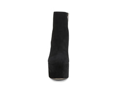 Sam Edelman Eli Toasted Coconut Almond Toe Suede Platform Ankle Dress Boots