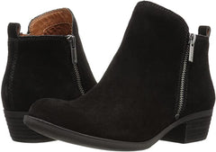 Lucky Brand Women's Basel Ankle Bootie Black Suede