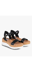 Steve Madden Roselita Ankle Strap Cork Lightweight Platform Wedge Sandals