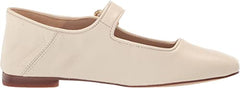 Sam Edelman Michaela Modern Ivory Mary Jane Buckle Ankle Strap Pointed Toe Flats