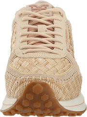 Sam Edelman Jianna Warm Sand/Dark Natural Lace Up Rounded Toe Low Top Sneakers