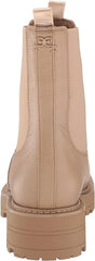 Sam Edelman Laguna Cedarwood Leather Chelsea Moto Rounded Toe Pull On Boots