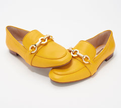 Louise et Cie BRONE Slip-on Loafers Flat Loafer MARIGOLD Yellow Chain Moccasin