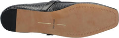 Dolce Vita Rodni Onyx Snake Embossed Mary Jane Squared Toe Fashion Ballet Flats