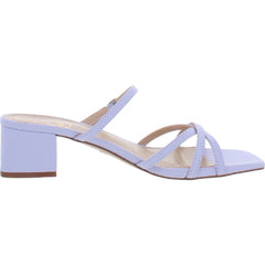 Sam Edelman Rachelle Lilac Slip On Multi Cross Over Buckle Strap Heeled Sandals