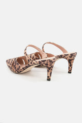 Cole Haan Vandam Dress Mule Leopard Suede Pointed Toe Slip On Dress Pumps