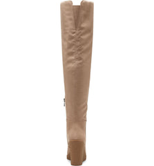Jessica Simpson Cassida Nude Over The Knee Taupe Suede Platform Wedge Boots