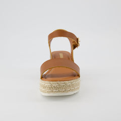 CUSHIONAIRE Melissa Espadrille Platform Ankle Strap Memory Foam Womens Sandals 6.5