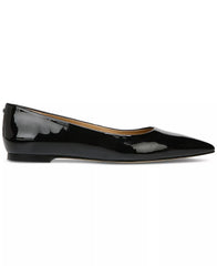 Sam Edelman Wanda Black Patent Pointed Toe Slip On Fashion Ballet Flats Shoes