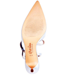 CHARLES BY Charles David Women's Alda Pump Silver Mettalic Pointed Pumps