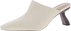 Sam Edelman Skya Ivory Pointed Toe Slip On Spool Heel Fashion Ankle Pumps