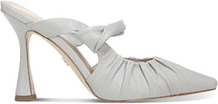Sam Edelman Tillary Pebble Grey Slip On Pointed Toe Stilleto Heel Fashion Mules