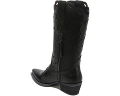Circus by Sam Edelman Jill 2 Black Color Block Flower Patchwork Western Boots