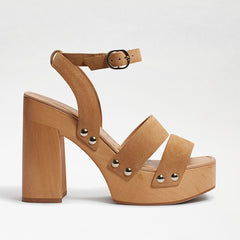Sam Edelman Rosalind Nude Womens Platform Sandals Block Heel Ankle Strap Pumps