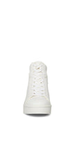Steve Madden Brix White Rounded Closed Toe Lace Up Embellished Detail Sneakers