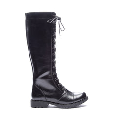 Dirty Laundry by Chinese Laundry Women's Roset Combat Boot, Black Smooth