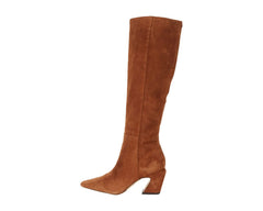 Sam Edelman Sulema Pecan Tall Pointed Toe Block Heeled Knee High Fashion Boots