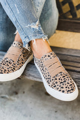 Blowfish Malibu Marley Latte Spots Print Canvas Slip On Rounded Toe Sneaker