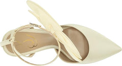 Sam Edelman Halie Pearl Ivory Pointed Toe Stiletto Heeled Bow Detailed Pumps