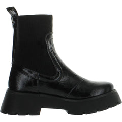 Circus By Sam Edelman Leslie Black Pull On Chunky Lug Sole Chelsea Platform Boot
